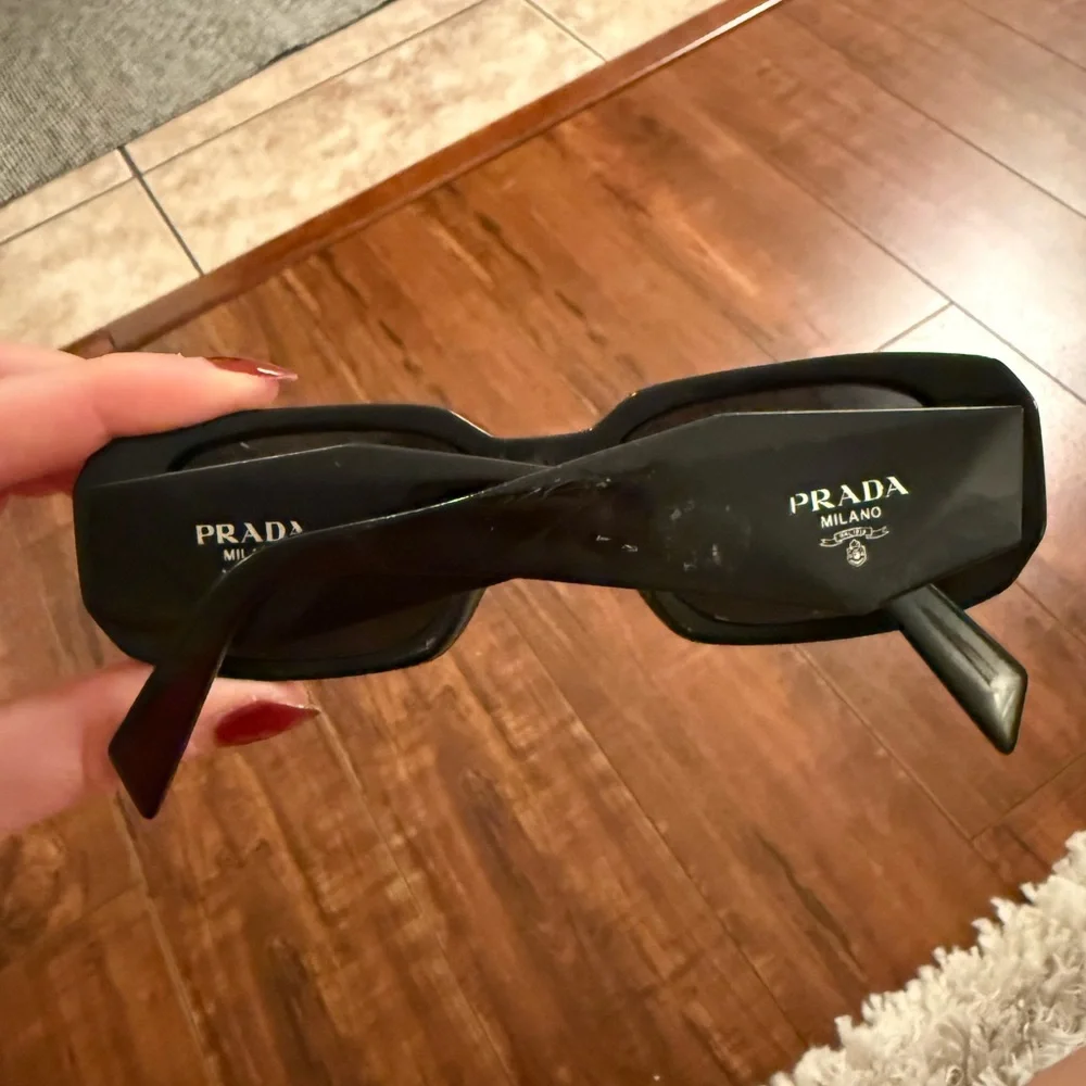 AUTHENTIC Prada Black Square Sunglasses 51mm - Picture 6 of 7